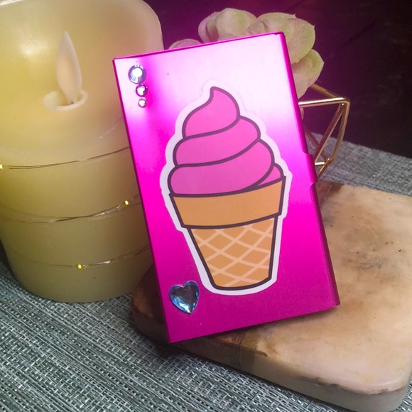 #48 🍦 Ice Cream Pink Metallic Business Card Holder🍦 - Picture 3 of 14